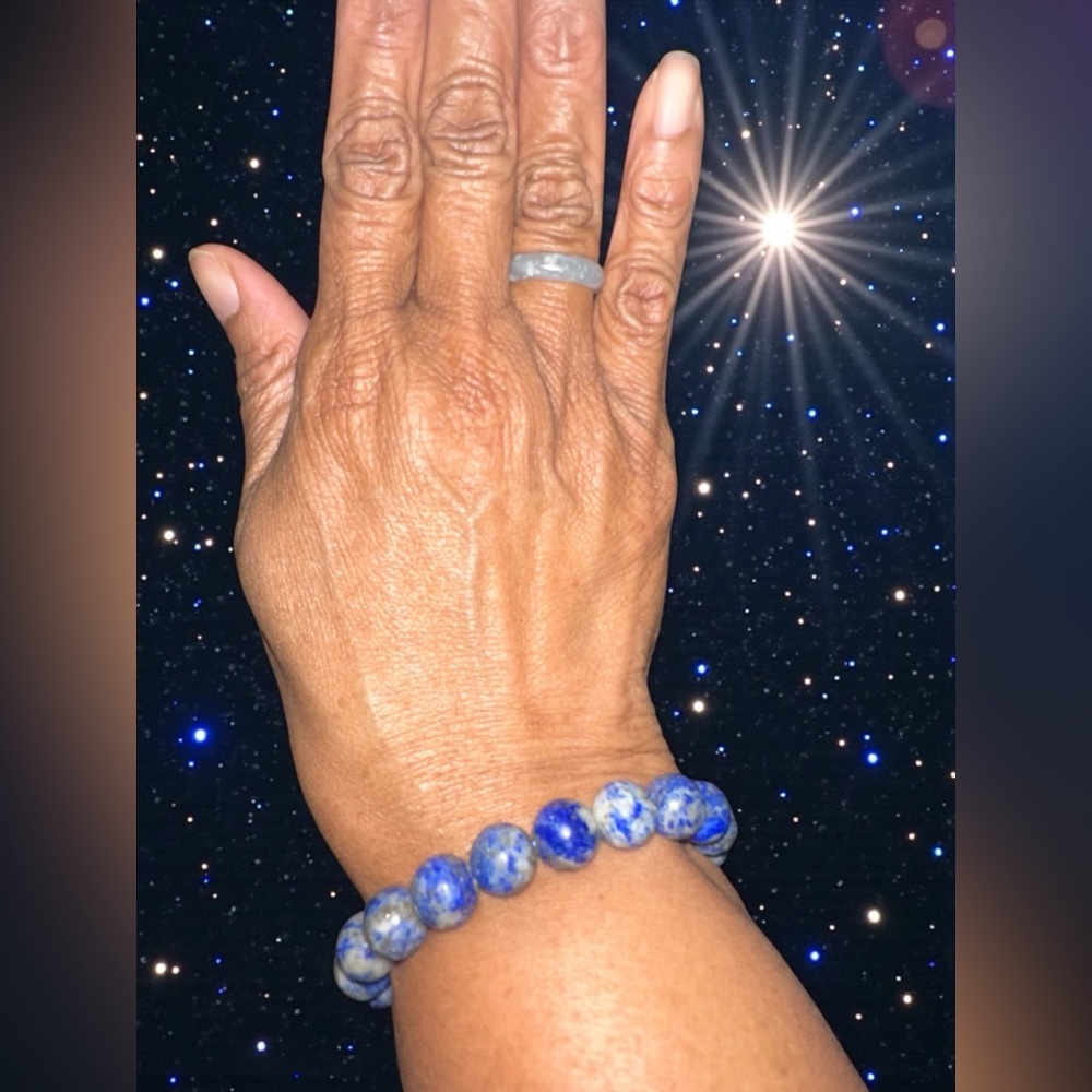 Lapis Lazuli Crystal 10.5mm Bracelet